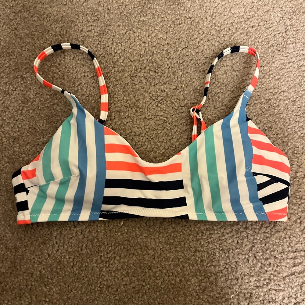 Aerie striped bikini top